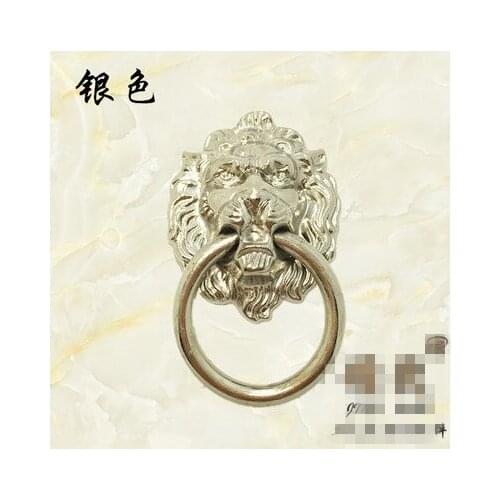 Hardware supplies Small hand in hand metal drawer pull handle small wire small drawer pulls lion handles Zinc alloy 67*40MM