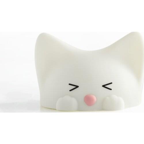 Multi-Color Cat Voive Simulator PaiPai Emotion Light Dimming Chargeable Led Light Touch Sensitive Motion Sensor Led Night Light