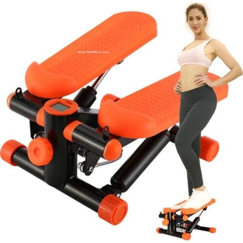 Multifunctional Pedal Machine Weight Loss Health & Fitness Twist Stepper, Portable Fitness Machine with Bands and LED Monitor