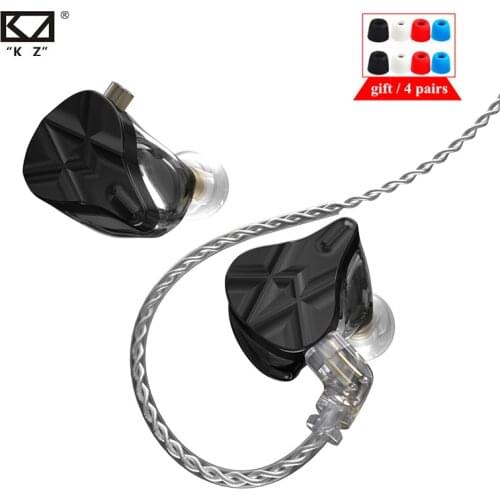 KZ ASF 10 Balanced Armature Driver HIFI In Ear Earphone DJ Monitor Earbud 10BA Noise Cancelling HeadsetKZ ZAX ASX ZSX TRN BA5 BA