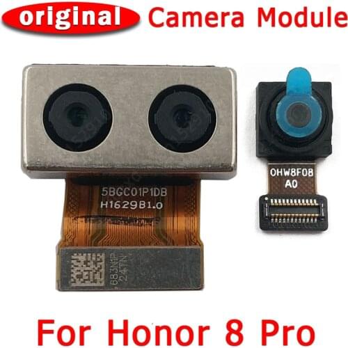 Original Front Rear Back Camera For Huawei Honor 8 Pro 8Pro Main Facing Camera Module Flex Cable Replacement Spare Parts