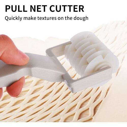 1pc Plastic Baking Tool Pull Net Wheel Knife Pizza Pastry Lattice Roller Cutter for Dough Cookie Pie Craft Kitchen Accessories