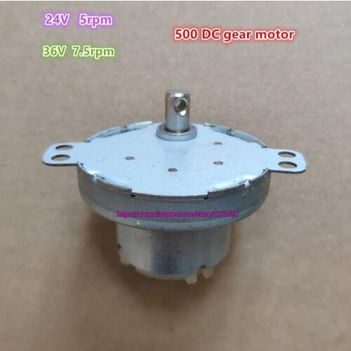 50mm gear-box 24V 5RPM slow speed 500 DC gear motor
