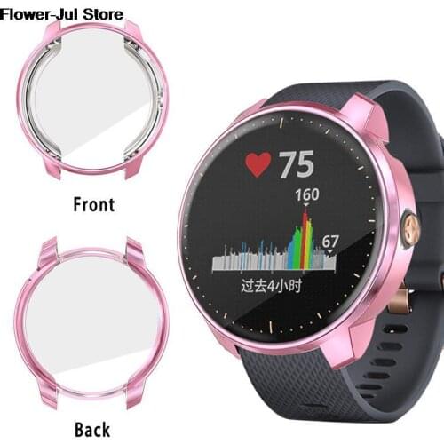 Silicone Shell Screen Film For Garmin Vivoactive 3 Music Anti Scratch Cover 1 X Watch Case Cover
