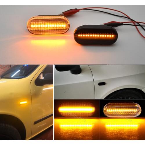 Led Dynamic Turn Signal Side Marker Light For Volkswagen VW Bora Golf 3 4 Passat 3BG Polo SEAT Ibiza Skoda Ford
