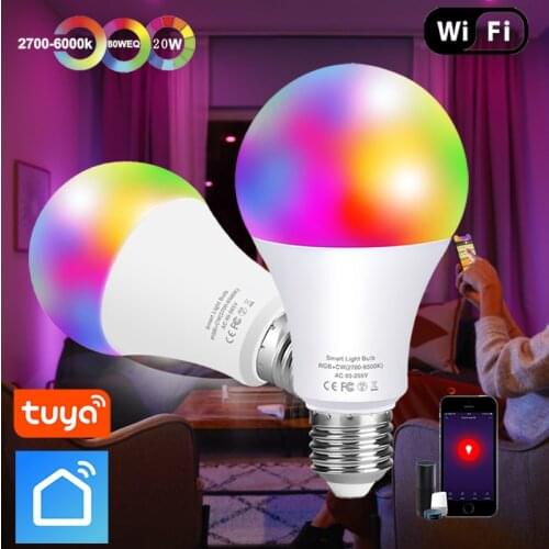 APP Control Led Light RGB Magic Bulb RGBW Color Changing Light E27/B22 Bombillas 10W 15W 20W Dimmable Lamp Or IR Control Bulb