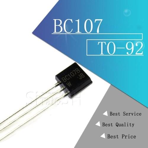 10pcs BC107 TO92 Transistor TO-92 C107 BC107B new original