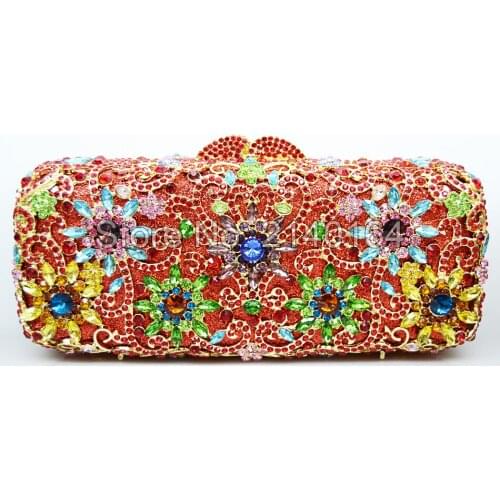 Rhinestones evening bags Crystal Evening Bag Wedding Party Purse Packet Banquet Clutch Female Wedding Purses And Handbags 88271