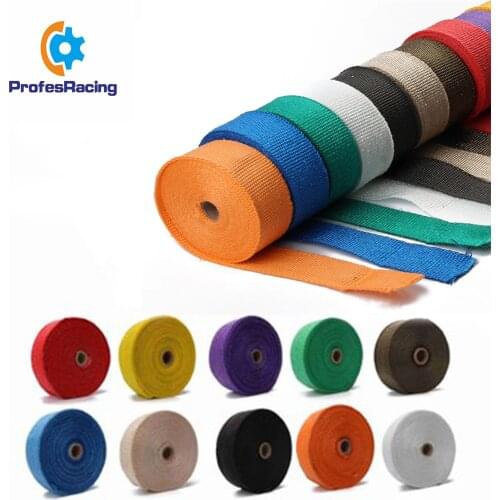 2.5cm5/10/15/20M Car Motorcycle Exhaust Thermal Exhaust Tape Exhaust Heat Tape Wrap Pipe Wrap Shields Manifold Header Insulation