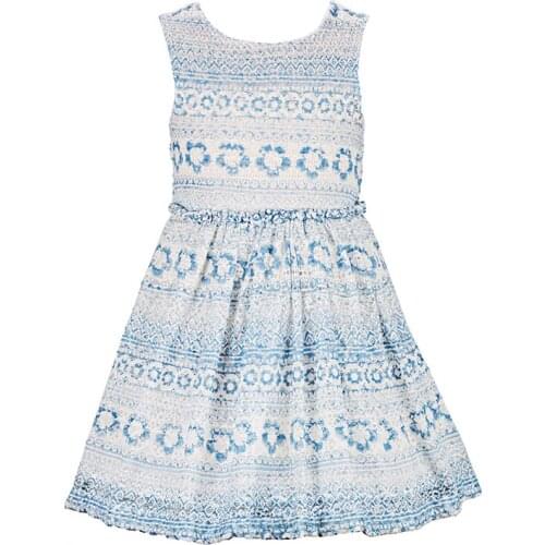 Yatheen Girl Casual Dress Lace Sheath Dresses Kids Dress