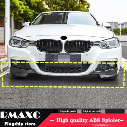 For F30 F35 Body kit spoiler 2019-2020 For BMW M3 320i 320li 3 ABS Rear lip rear spoiler front Bumper Diffuser Bumpers Protector