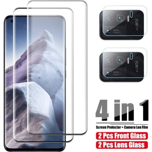 4in1 Protective Glass For Xiaomi Mi 11 Ultra mi 11 Lite Lens Glass Screen Protector For Xiaomi 11 Mi 11 Lite Pro Mi 11 Pro Glass