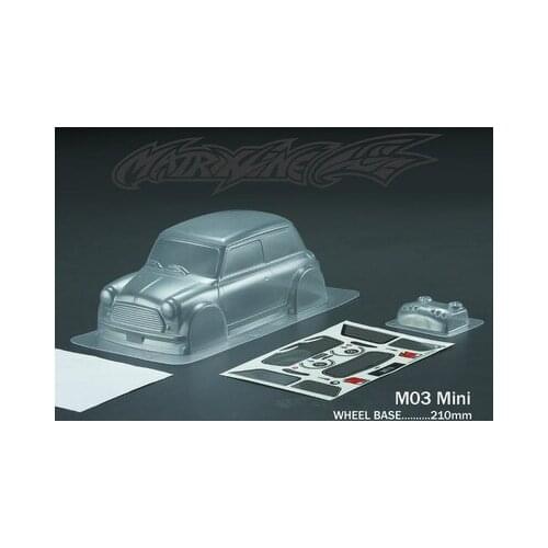 1/10 Mini On-Road Stm-racing 2010 M03 Mini Clear Body Shell Set for HSP Tamiya HPI Kyosho 3Racing 1/10 on road mini car