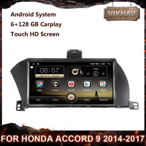 128 GB Android For Honda Accord 9 2014 2015 2016 2017 Car Radio Multimedia Video Player GPS Navigation stereo 2din DVD Head Unit