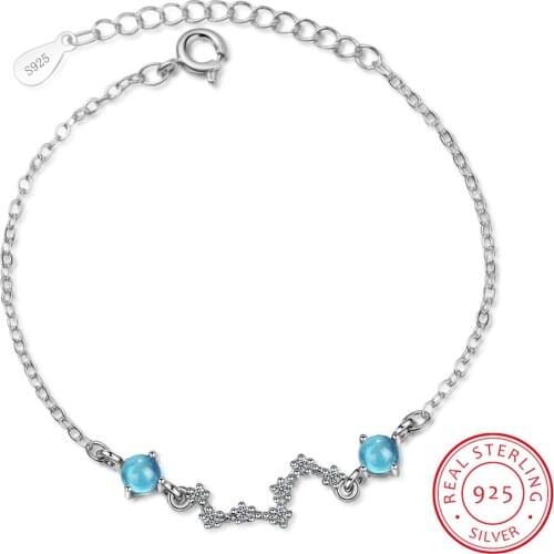 925 Sterling Silver Natural Moonstone Bracelets For Women Jewelry High Quality Big Dipper Necklaces & Pendants Fine Jewelry