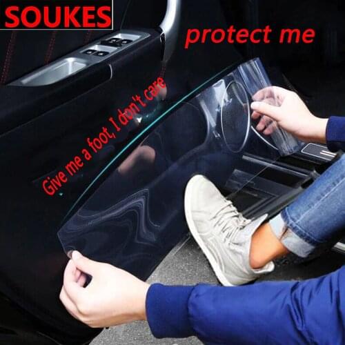 Car Transparent Protection Door Sill Plate Crash Sticker For Audi A3 A4 B8 B6 A6 C6 A5 B7 Q5 C5 8P Q7 TT C7 8V A1 Q3 S3 A7 B9 A8