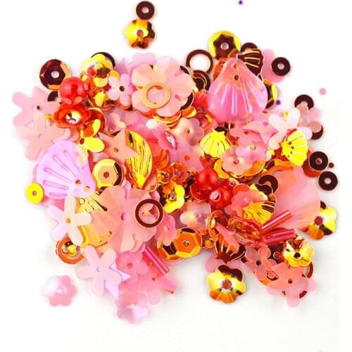 DIY Pearl Sequins Mixed Jewelry Epoxy Filling Nail Art Decor Materials Golden Beads 9 Colors Colorful Sequins Mold Accessories