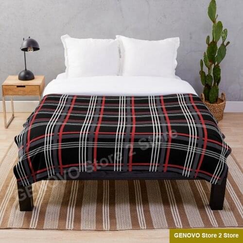 GTi Tartan Blanket Snowflake Wool Blanket Coral Fleece Bedspread Blankets Portable Blanket