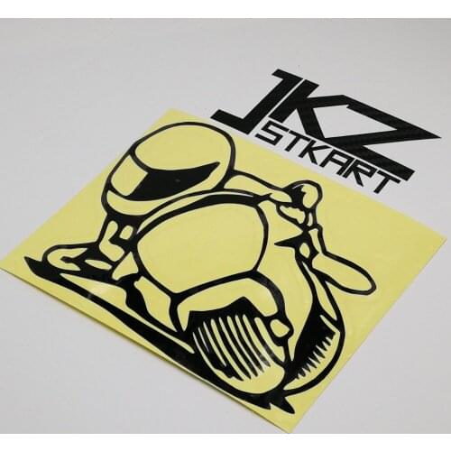 JKZ STKART Vinyl Die Cut Car Sticker Decals Curves Motor Biker 12 x 10 cm for Motor Bike Truck Helmet Decorated Stickers