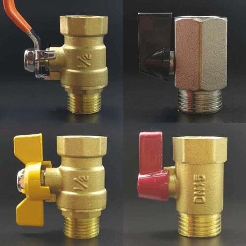1/2" 3/4" 1" BSP Male To Female Brass Shut Of Ball Valve Home Garden Water Gas Oil Fuel