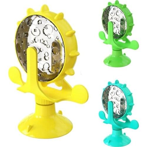 Multifunctional Massage Relieving Boredom IQ Training Foraging Turntable Toy Rotatable Windmill Pet Toy For Cat Dog Pet Products