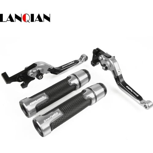 Motorcycle CNC Brake Clutch Lever & 7/8 22MM Handlebar Grips For Honda CBR1100XX 1997-2007 2005 2006 CBR CBR 1100XX Accessories
