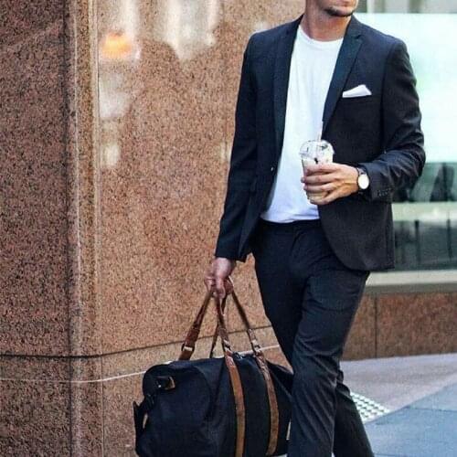 ANNIEBRITNEY Navy 2 Piece Slim Fit Men Formal Suit Tailor Made Groom Wedding Tuxedo 2 Piece Prom Wedding Business Men Suit Set