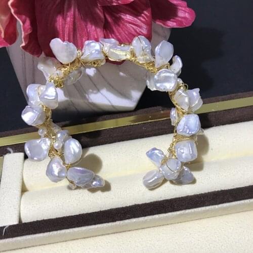 Irregular Natural Freshwater Pearl 4-5 Mm Bracelet Charms For Women Romantic Love Gift