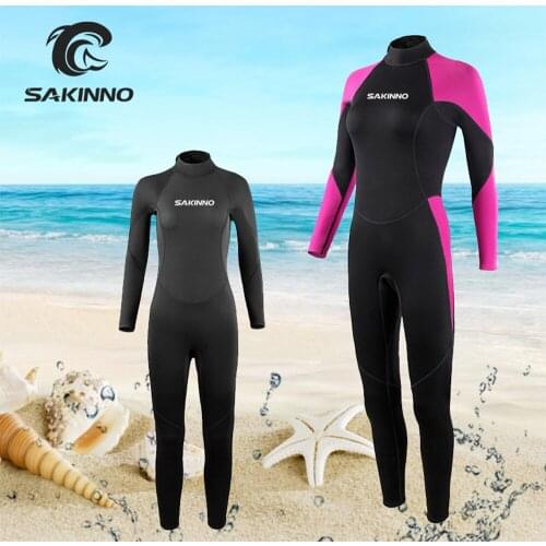 SWROW 2MM Neoprene Diving Wetsuit One Piece Women winter keep warm Scuba Snorkeling Suit Spearfishing Equipment waterproof