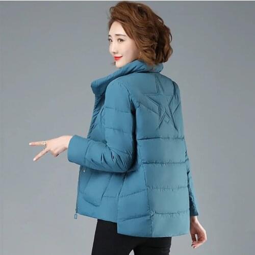 2021 New Women Short Jacket Winter Parka Thick Warm Cotton Padded Coats Female Loose Puffer Parkas Ladies Loose Outwear M-5XL