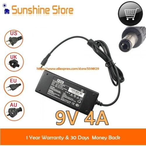 Genuine FDL FDLJ1204F AC Adapter 9V 4A 36W AC DC Adaptor Computer Charger Laptop Power Supply 5.5x2.1mm 4822067
