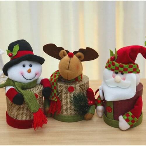 Gift Box Christmas Decoration Cute Pretty Durable Box Candy Storage Basket For Kids Adults Stockings Gift Holders Party Supplies