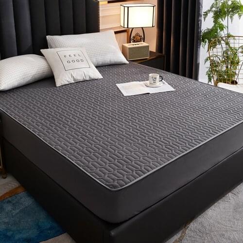 Waterproof Mattress Protector Bedspread Dustproof Padded Thicken Warm Bed Sheet Bedspread PAK55