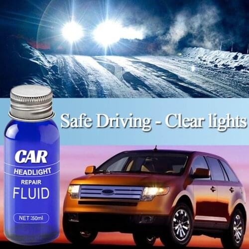 New Car Headlight Restoration Fluid Brightening Headlight Scratch Oxidation Bright Plating Crystal Repair Liquid 10ml 30ml 50ml