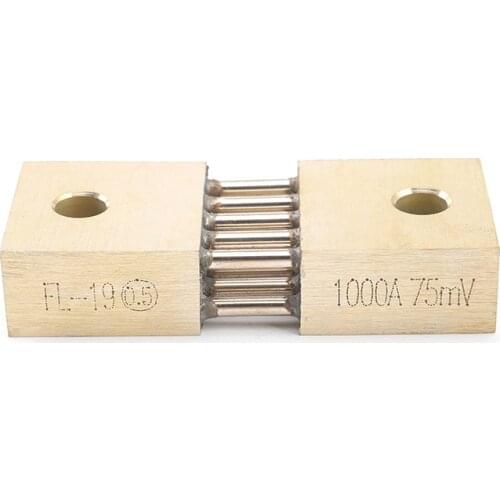 1pcs FL-19B Shunt 1000A 75mV Welding Machine Brass Resistor DC Shunts For Current Analogue Panel Meter
