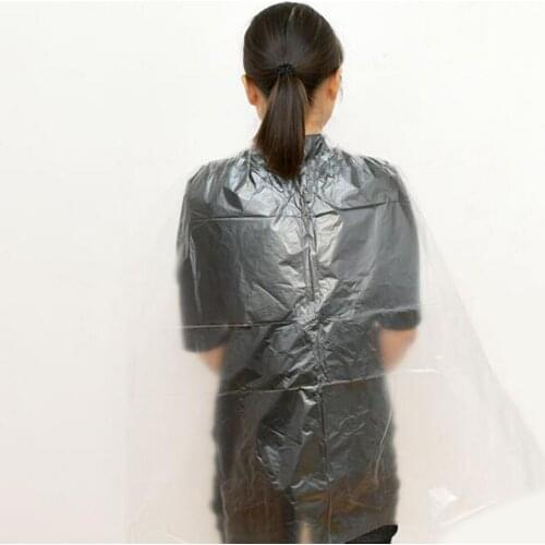 100 Pcs. Disposable Hairdressing Cape Clear | 60x80cm Hair Cutting Cape Hairdresser Cape