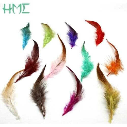 100pcs 10-15cm(4-6'') Random Mix Colors Hen Pheasant Wing Feathers for Party Wedding Decoration & DIY Home Craft Making