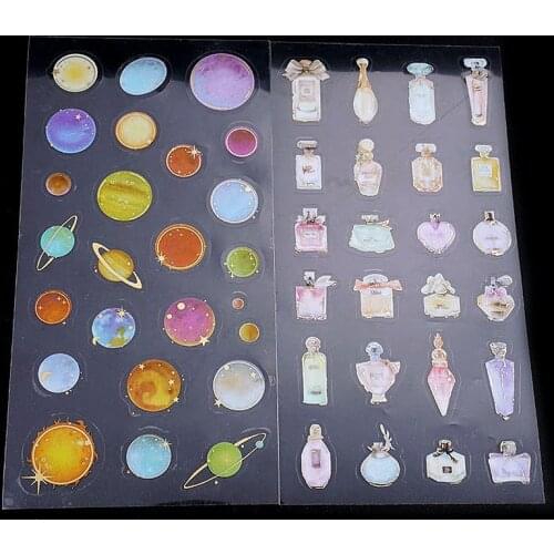 5pc/lot Milky Way Star Perfume Bottle Style Epoxy Resin MoldsTransparent Material With Use Of Resin Filling Tool For DIY Jewelry