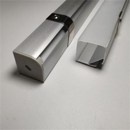 Free shipping 2000mmX30mmX30mm pendant aluminum profile for led strip,milky/transparent cover for 20mm pcb with fittings