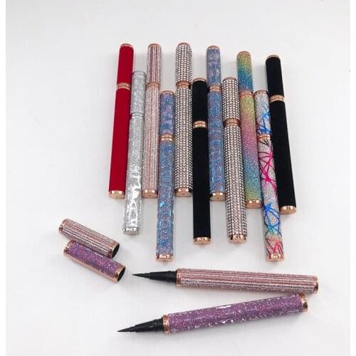 Free Fast Shipping Adhesive False Eyelash Liquid Eyeliner Pen Holographic Package for 3D Mink Lashes