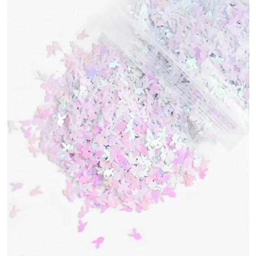 6mm Rabbit Iridescent Nail Art Glitter Sequins Easter Rabbit Ears Confetti Chunky Glitter Fakes Nail Art Color Change Sequins 50