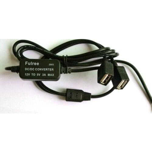 DC Converter Buck Module 12V to 5V 3A Double USB Output Power Adapter for IPHONE