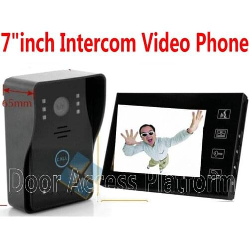 RFID Card Open 7"inch TFT LCD Color Screen Video door phone Intercom Door ring,Door bell Door Access Control System,Touchable