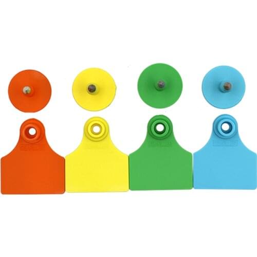 Livestock Pig Ear Tags DELLE Animal Identification Labelling animals TPU Ear Tags for Goats Sheep Cattle Cows Ear Tags
