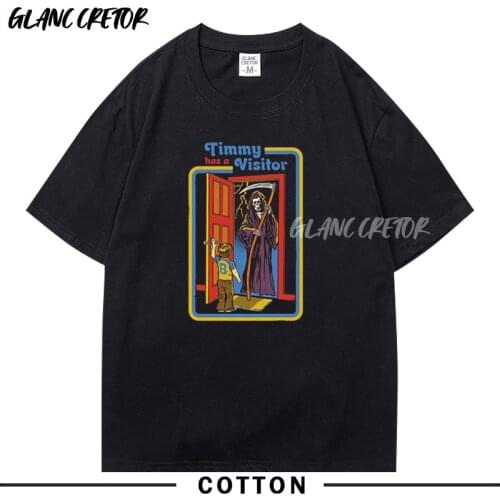 Demon Satan Boy Boy Harajuku Men T-shirt Summer Cotton Short Sleeve T shirt Japan Manga Oversize Streetwear