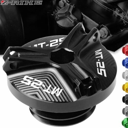 For Yamaha MT-03 MT-25 MT25 MT 25 2016 2017 2018 2019 Motorcycle Accessories CNC Aluminum Oil Filler Cover Engine Plug Screw Cap