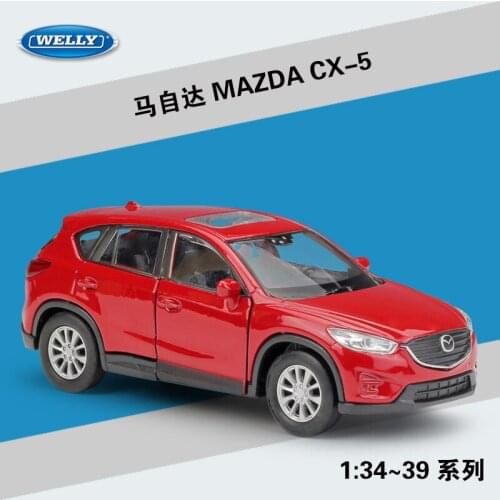 Welly 1:36 Diecast Metal Model Car Toy For MAZDA CX-5 Alloy Car Toy Model with Pull back function For Kid Gift with Original box