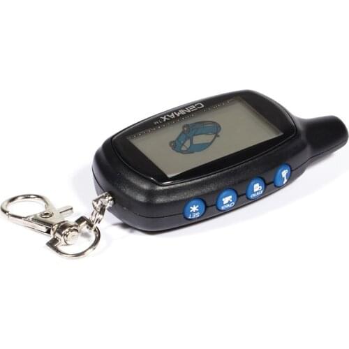 New CENMAX ST 7A Russian LCD remote control for CENMAX ST7A 7A LCD keychain car remote 2-way car alarm system