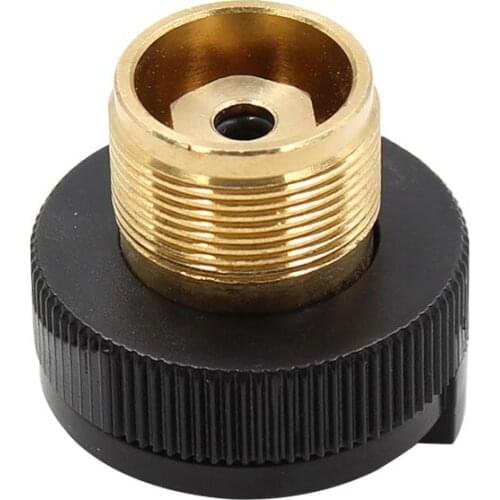 Newest Gas Gartridge Adapter 100% Copper Self-closing Function Leak-proof Stove Adapter for Outdoor Camping #40