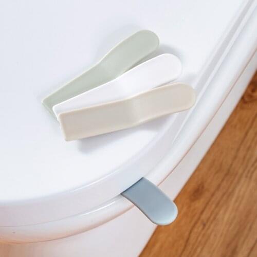 1PC Toilet Lid Lifting Device Sitting Commode Bathroom Accessories Toilet Seat Cover Handle Portable Sanitation with glue